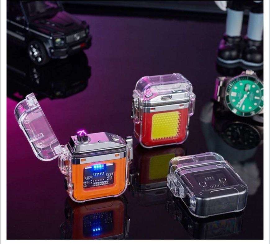 USB Rechargeable Eletronic Cigarette Lighter With Flash Light AT-151