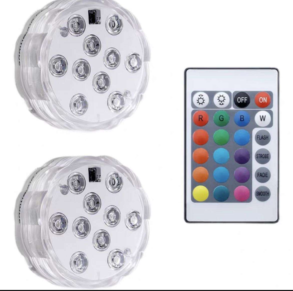 remote controlled submersible led light