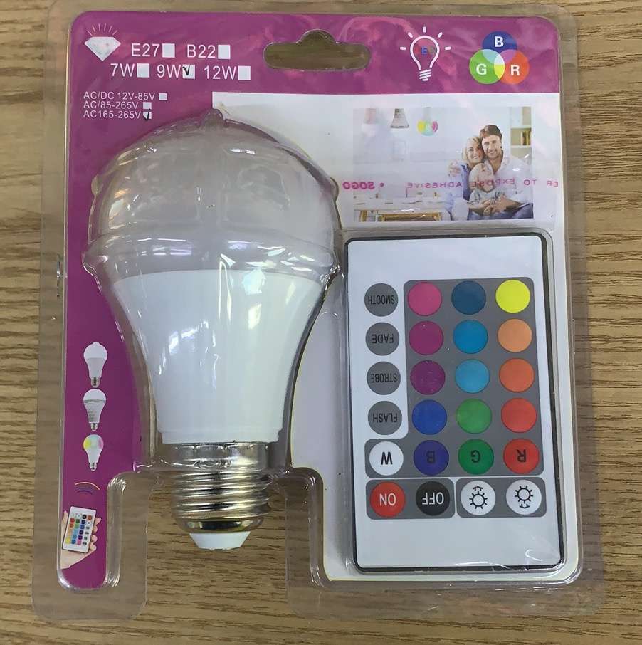 remote control led colourful lamp