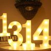 LED Number Tabletop Light /party decor/16cm /A-Z/0-9