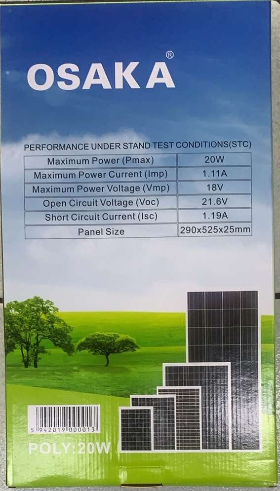 Osaka Solar Panel 20W