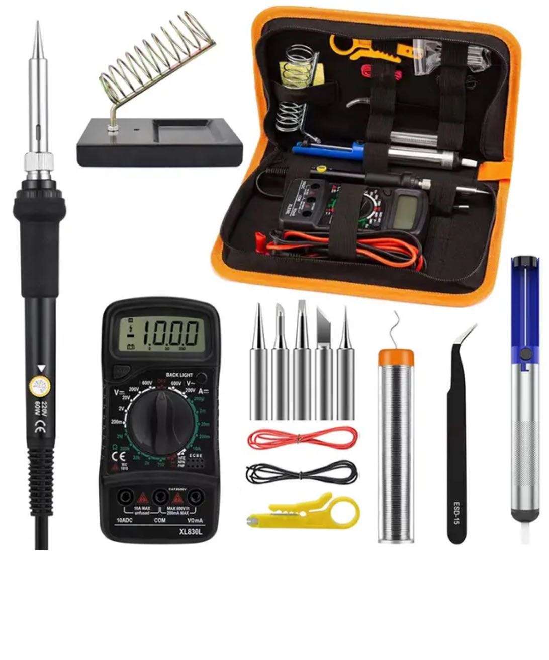 60W Multimeter Soldering Iron Kit Repair Tool