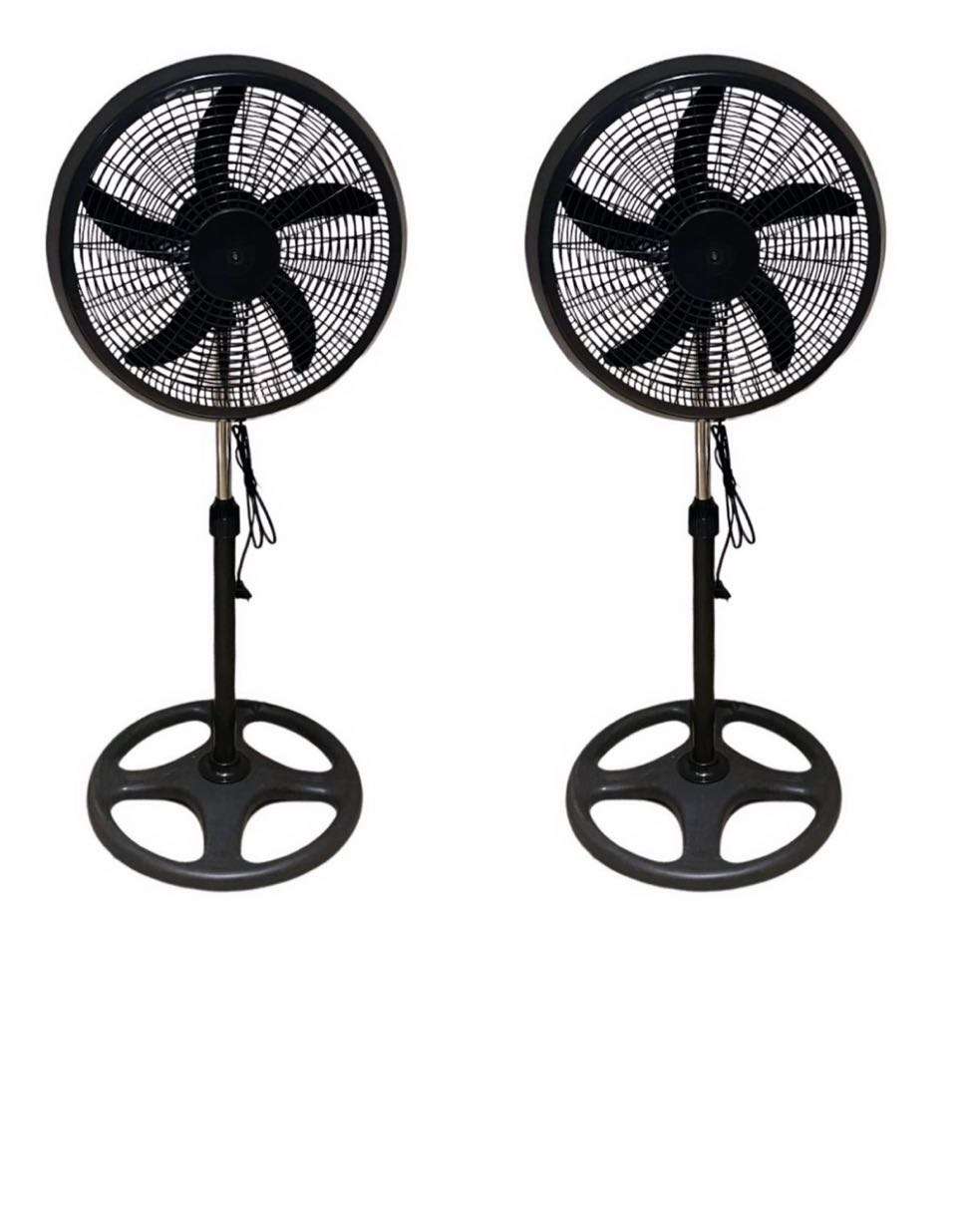 18 inch Adjustable Pedestal Fan - Set of 2