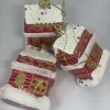 3 pcs Christmas house Ornaments Xmas Tree Hanging Pendants