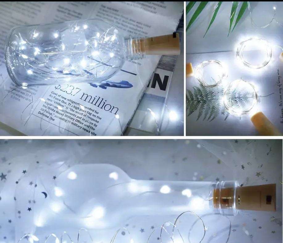 Bottle Cork LED String Light 2M White